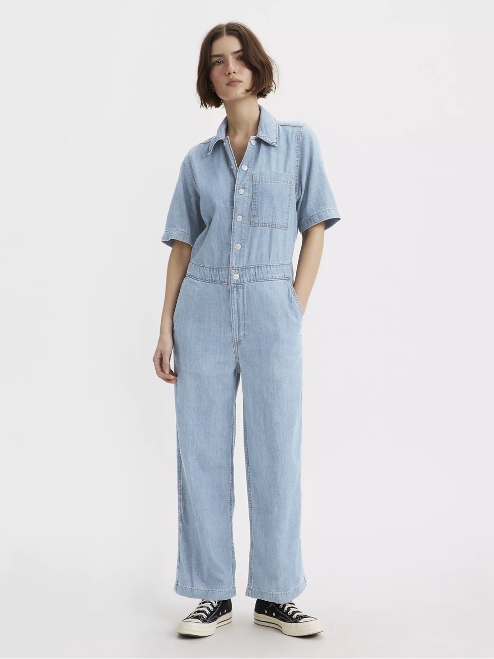 Levi’s Denim Short Sleeve Heritage Jumpsuit Size XXL